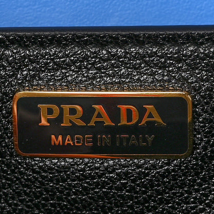 Prada City Calf Saffiano Cahier Bag Marea Black 5 of 7