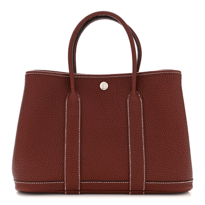 Hermes Negonda Garden Party Tote 30 TPM Rouge H 1 of 11