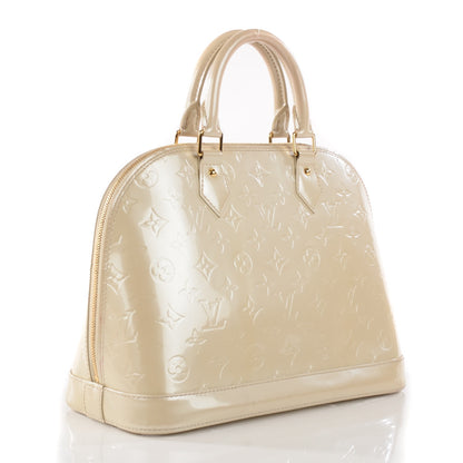 Louis Vuitton Vernis Alma PM Blanc Corail 7 of 13