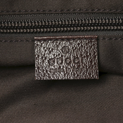 Gucci GG Monogram Medium Web Handle Double Pocket Tote Brown 6 of 10