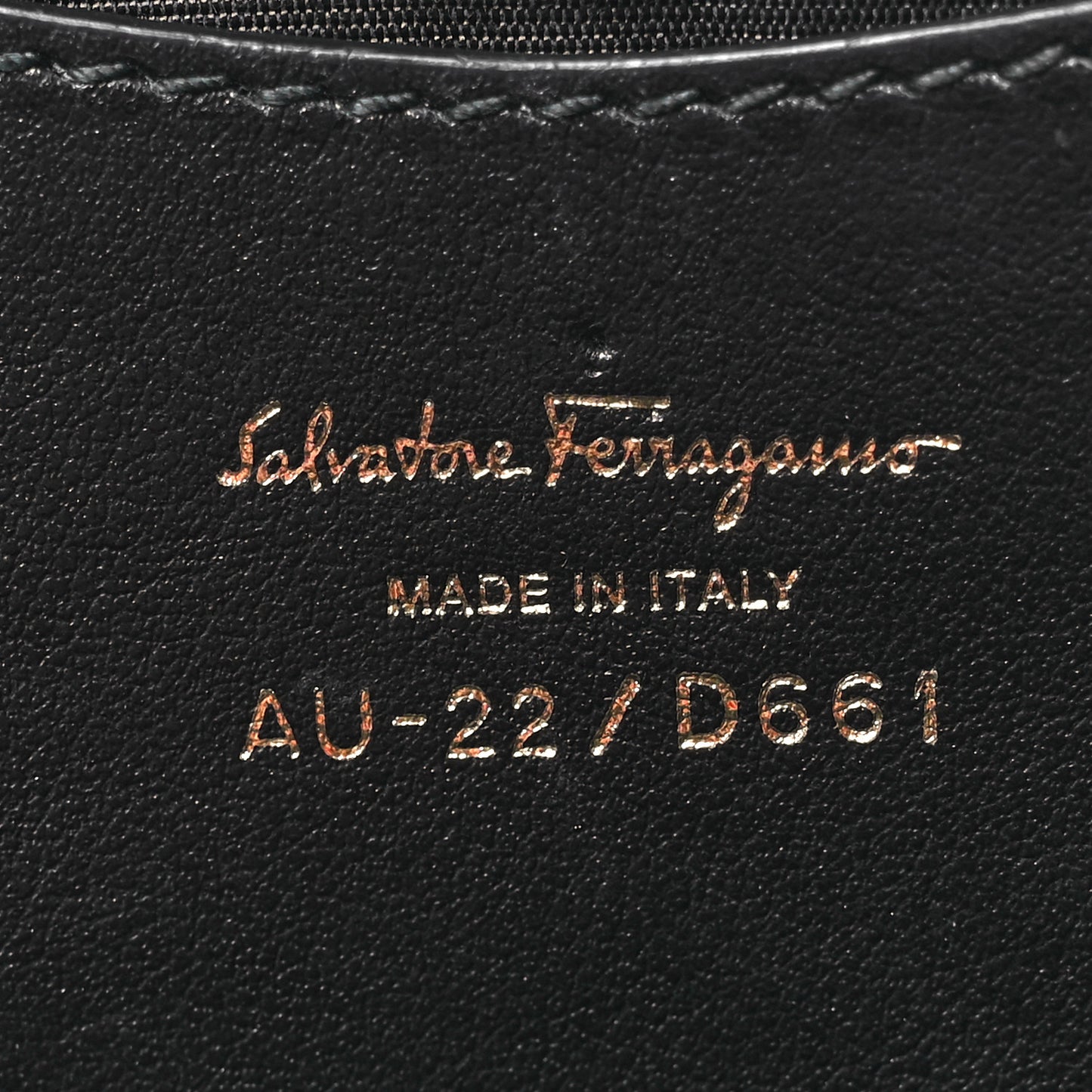 Calfskin Quilted Gancini Belt Bag Black