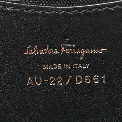 Salvatore Ferragamo Calfskin Quilted Gancini Belt Bag Black 6 of 15