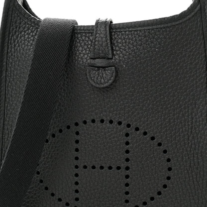 Hermes Taurillon Clemence Evelyne TPM Black 8 of 11