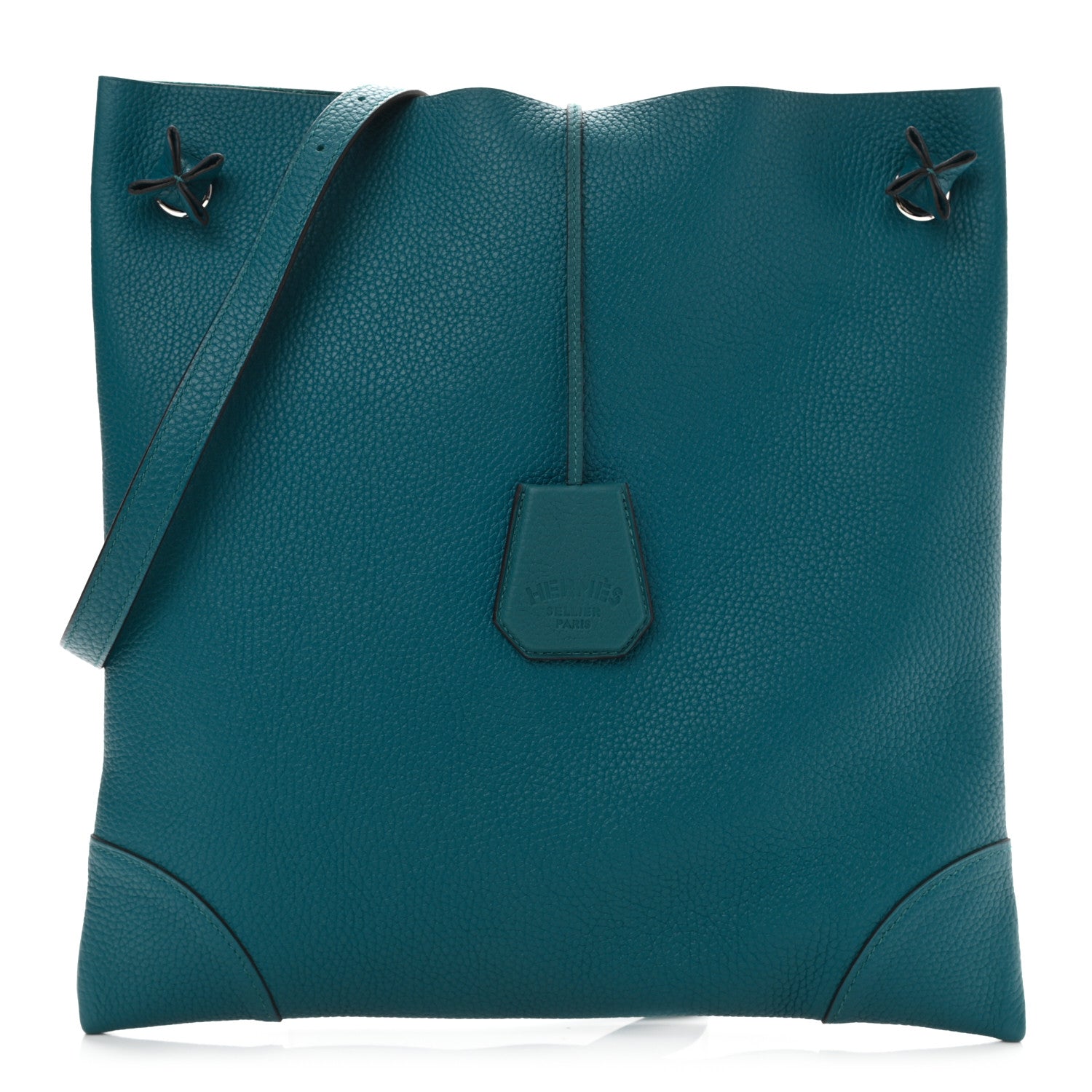 Hermes Taurillon Clemence Silkycity 33 Vert Bosphore 1 of 9
