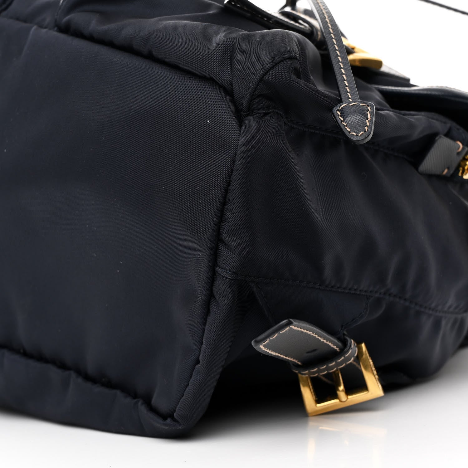 Prada Tessuto Nylon Saffiano Vela Backpack Bleu 11 of 11