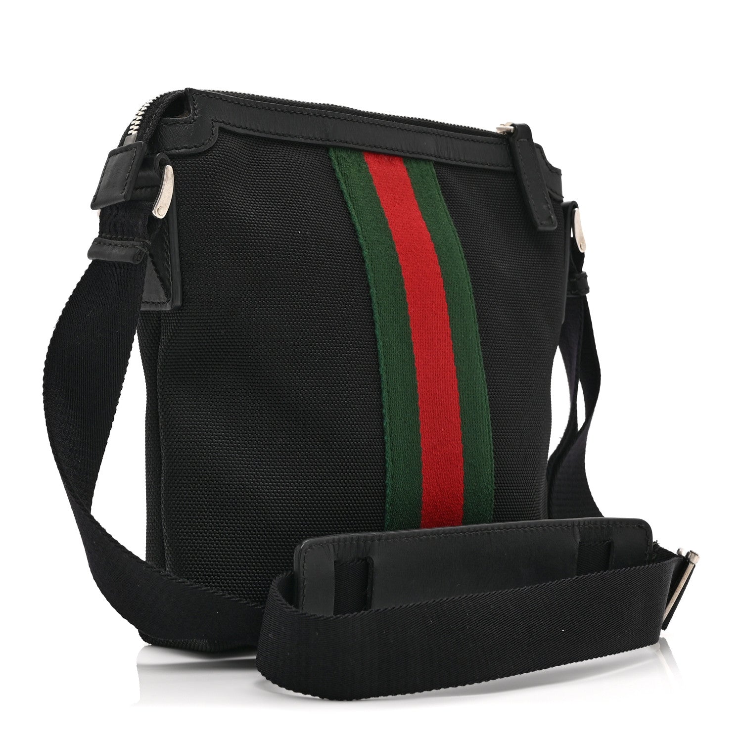 Gucci Canvas Web Messenger Bag Black 3 of 11