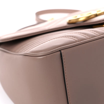 Gucci Calfskin Matelasse Small GG Marmont Top Handle Shoulder Bag Porcelain Rose 8 of 11
