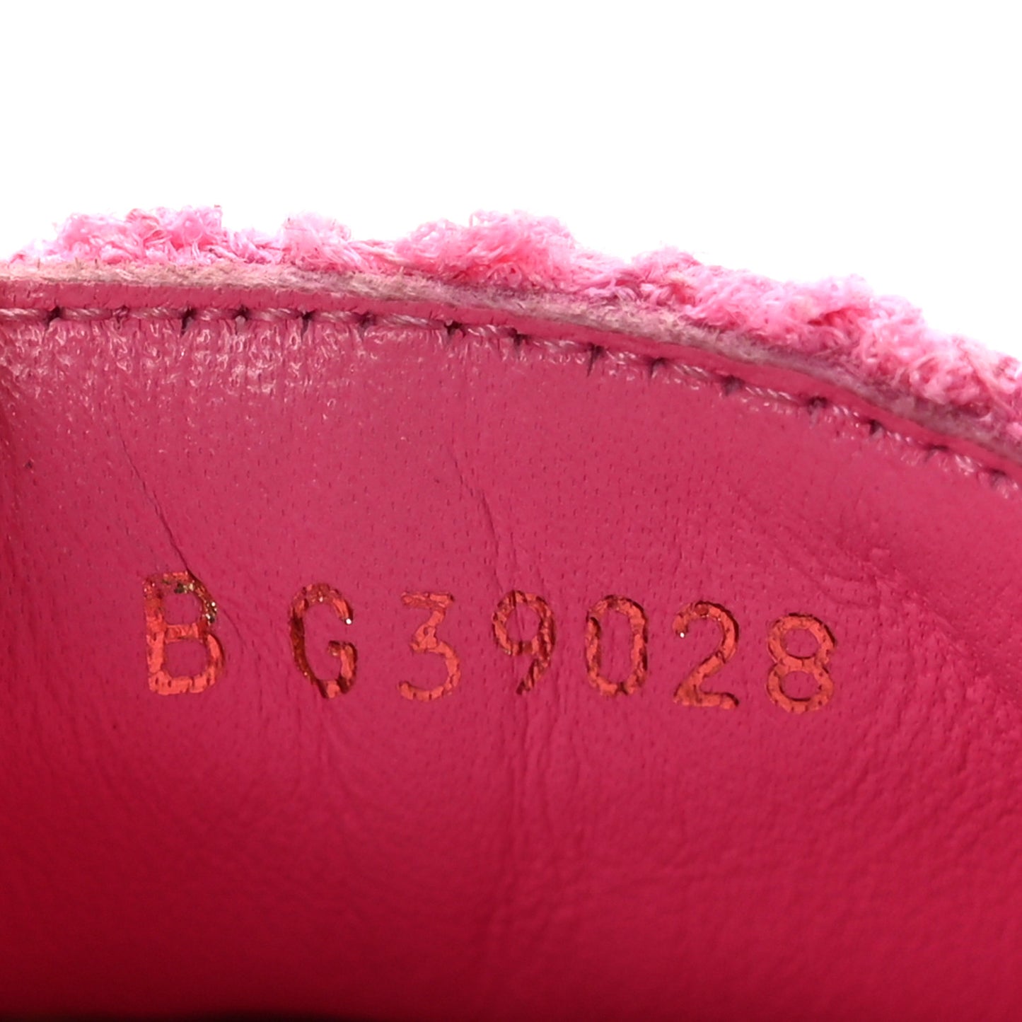 Tweed Grosgrain CC Espadrilles 36 Pink Black