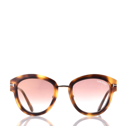 Tom Ford Mia Soft Rounded Sunglasses TF574 Dark Havana 2 of 7