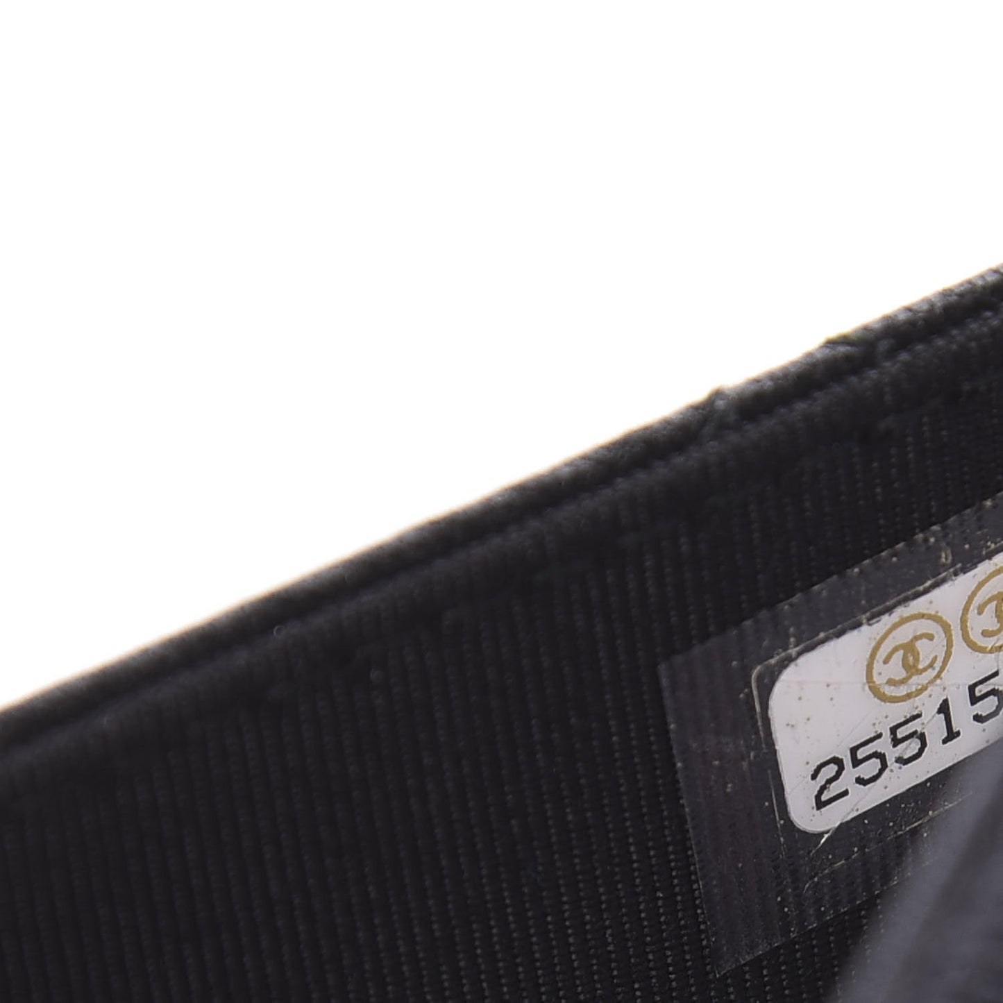 Grained Calfskin Quilted Urban Champion Wallet On Chain WOC Black