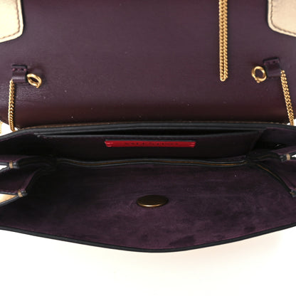 Valentino Garavani Metallic Calfskin Maison Gryphons Shoulder Bag Dark Gold 4 of 8