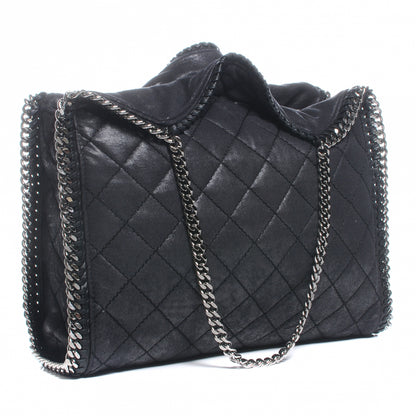 Stella McCartney Faux Leather Quilted Falabella Black 3 of 7