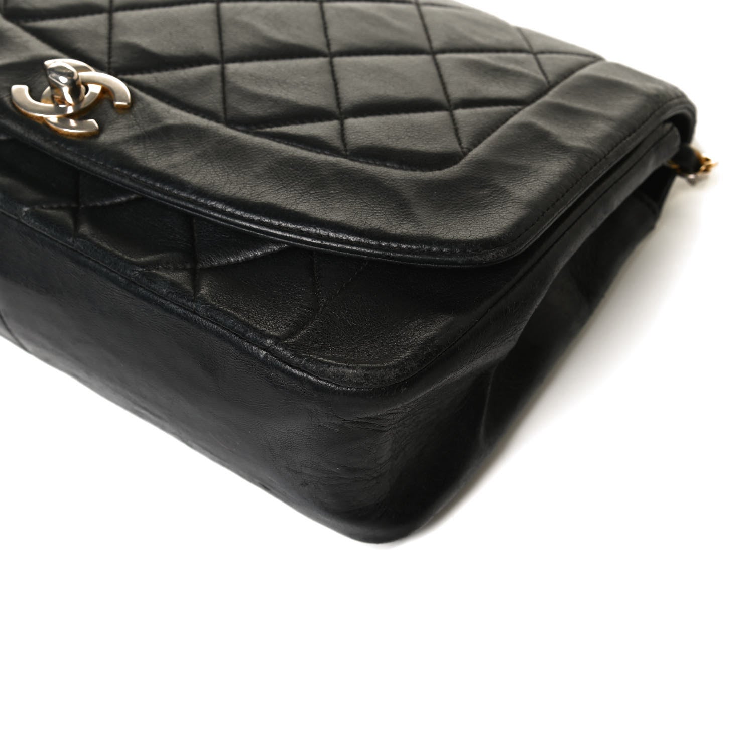 Chanel Lambskin Quilted Small Single Flap Black 17 of 21