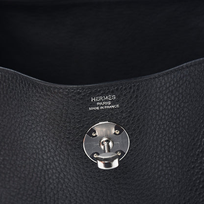 Hermes Taurillon Clemence Lindy 26 Black 2 of 9
