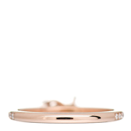 Hermes 18K Rose Gold Diamond Kelly Clochette Ring 50 5.25 3 of 5