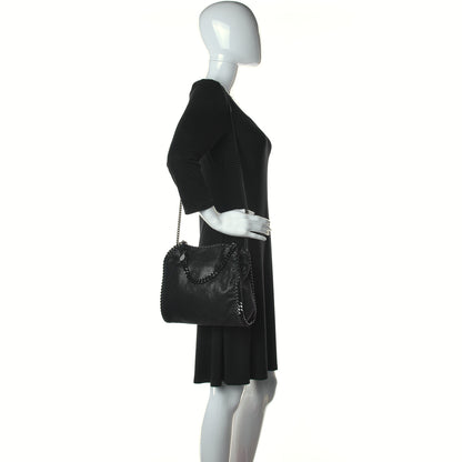 Stella McCartney Shaggy Deer Mini Falabella Fold Over Tote Black 1 of 12