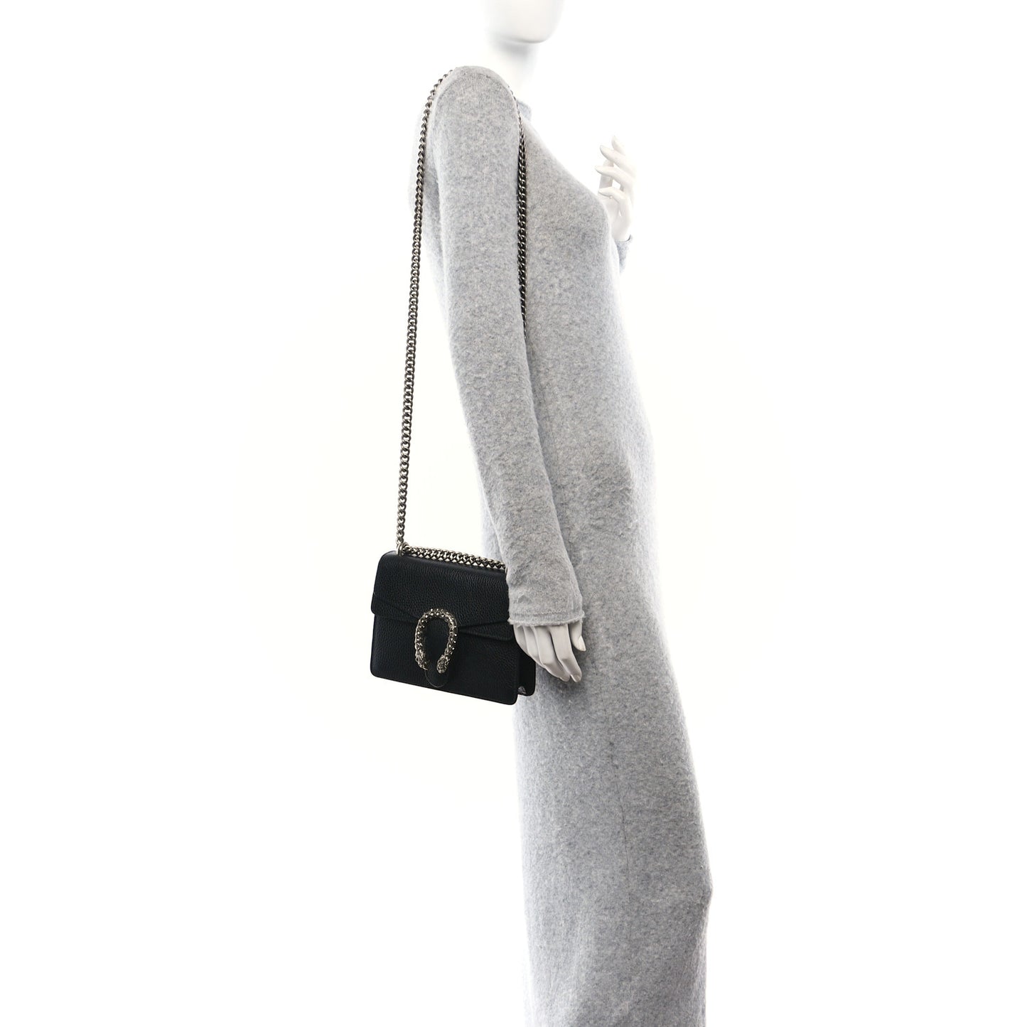 Calfskin Mini Dionysus Shoulder Bag Black