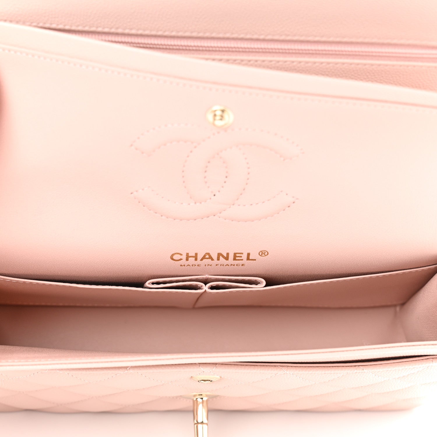 Chanel Caviar Quilted Small Double Flap Light Pink 4 of 10
