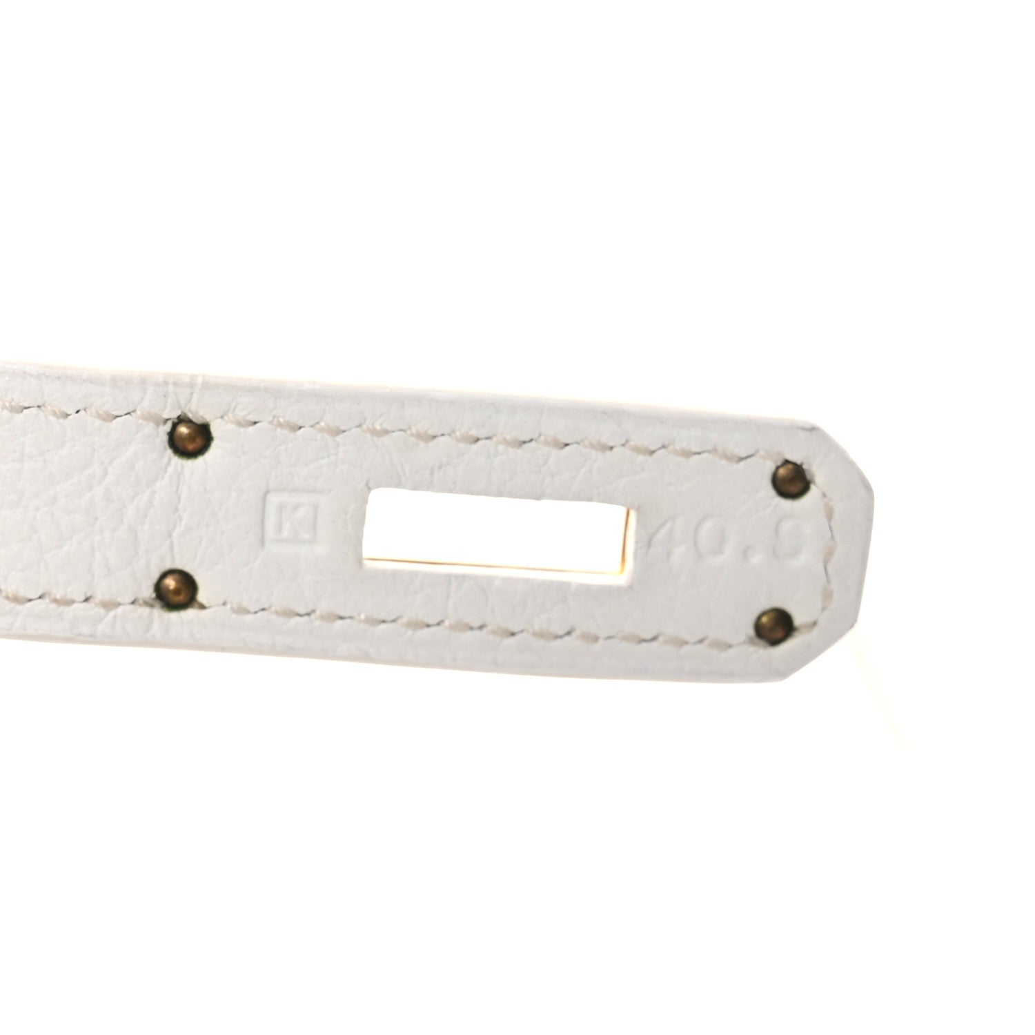 Hermes Taurillon Clemence Kelly Retourne 32 White 7 of 11