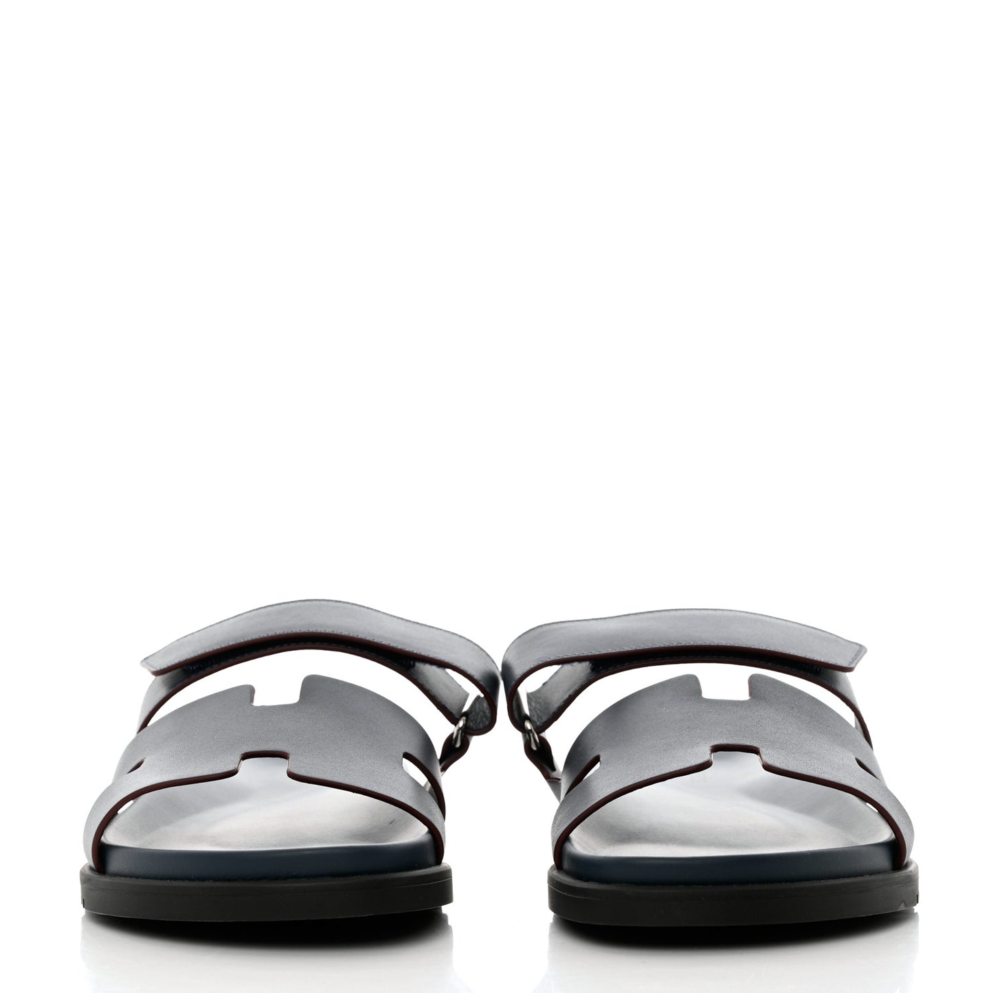 Calfskin Womens Chypre Sandals 41 Bleu Celeste Bordeaux