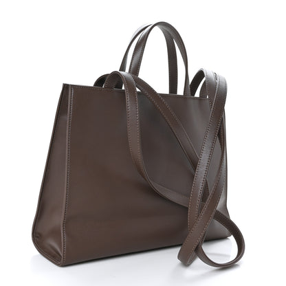 Telfar Vegan Leather Medium Shopping Bag Chocolate 3 of 8