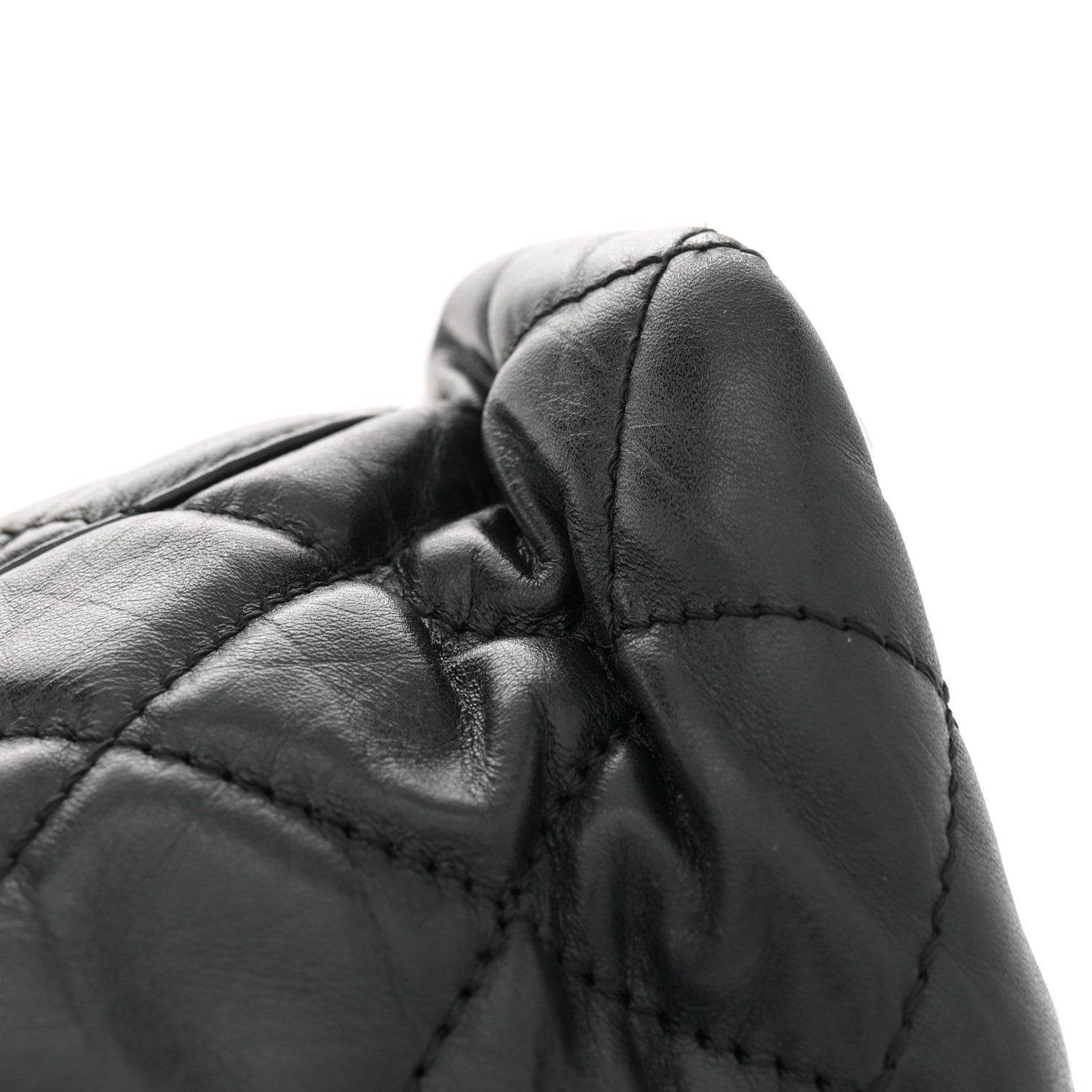 Chanel Aged Calfskin Quilted Large Cotton Club Tote Black 11 of 11