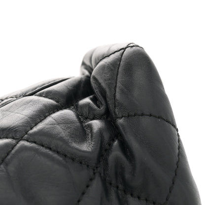 Chanel Aged Calfskin Quilted Large Cotton Club Tote Black 11 of 11