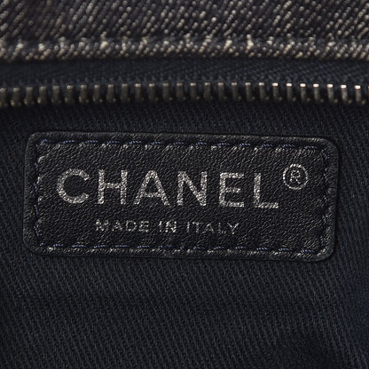 Chanel Denim Deauville Bowling Bag Dark Blue 7 of 17