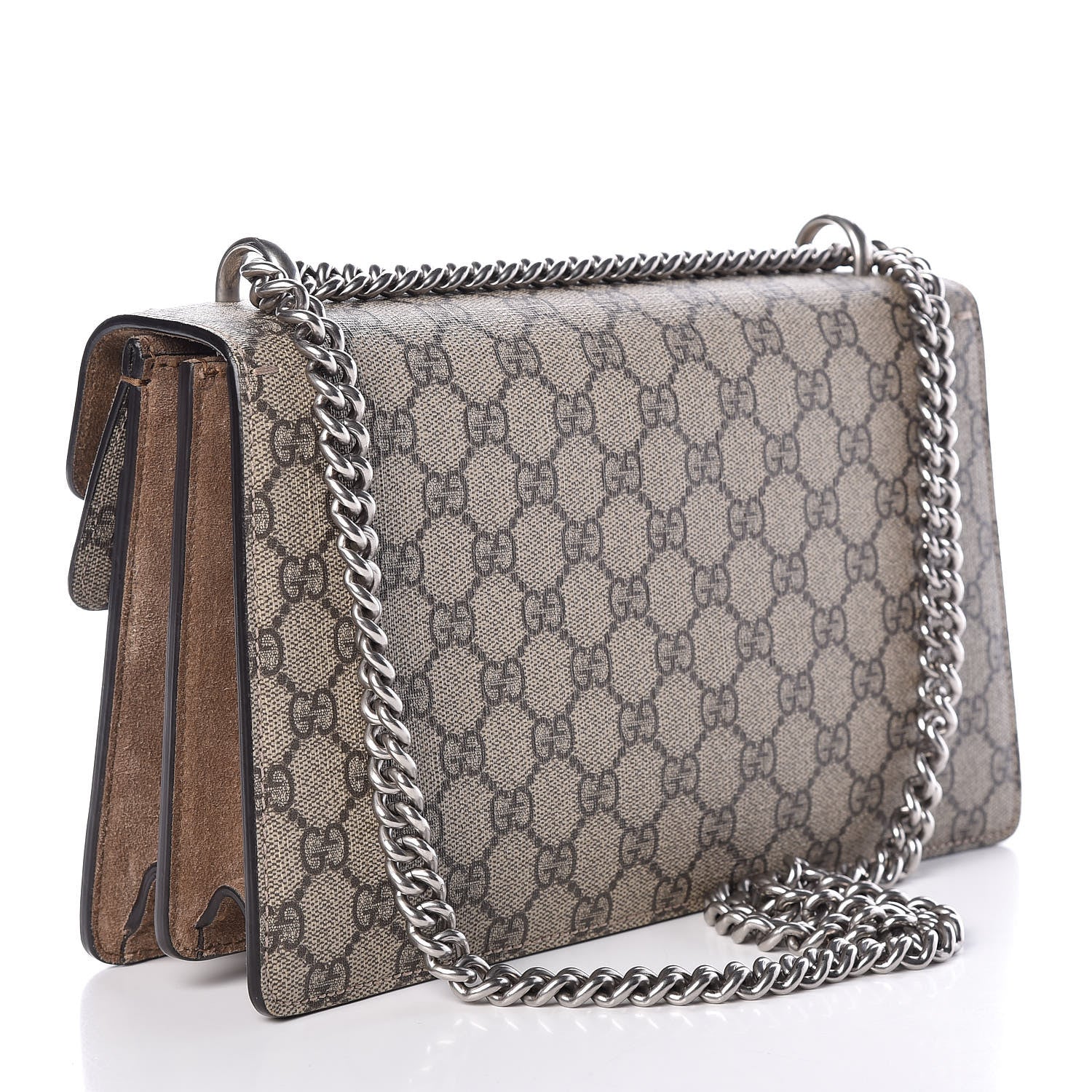 Gucci GG Supreme Monogram Small Dionysus Shoulder Bag Taupe 3 of 12