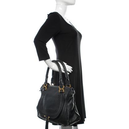 Chloe Calfskin Medium Marcie Satchel Black 3 of 8