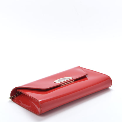 Christian Louboutin Patent Vero Dodat Clutch Fraise 3 of 9