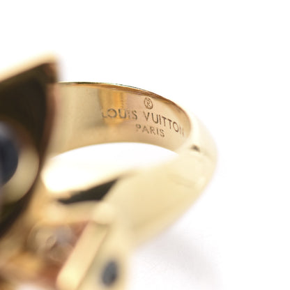 Louis Vuitton Metal Trunkies Accumulation Ring L Gold 4 of 4