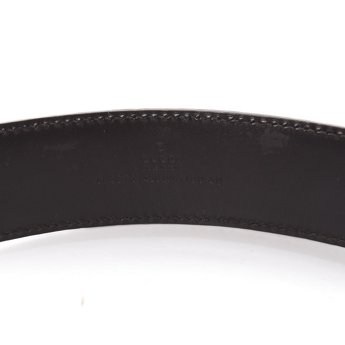 Guccissima Interlocking G Belt 100 40 Off White