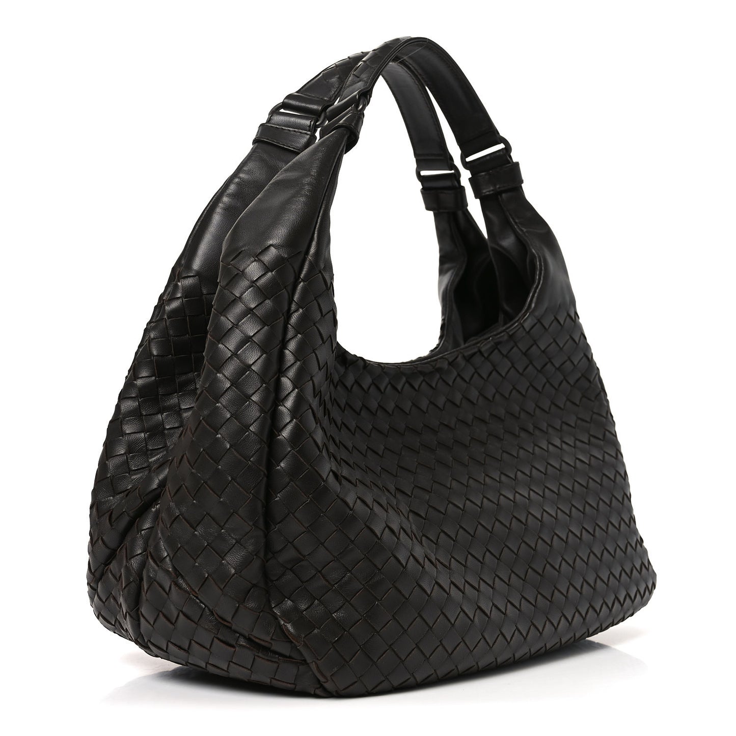 Nappa Intrecciato Medium Campana Ebano