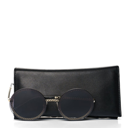 Chanel Metal Chain Round Sunglasses 4245 Black 7 of 7