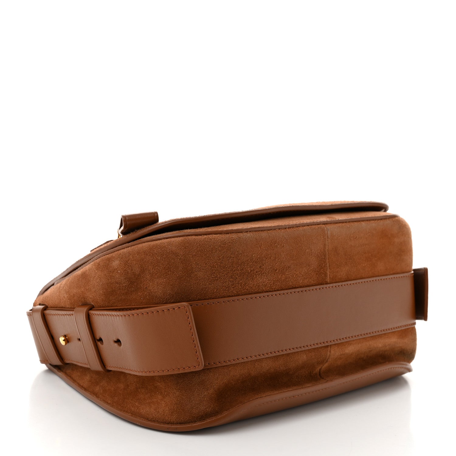 Tom Ford Suede Jennifer Saddle Bag Tobacco 4 of 9