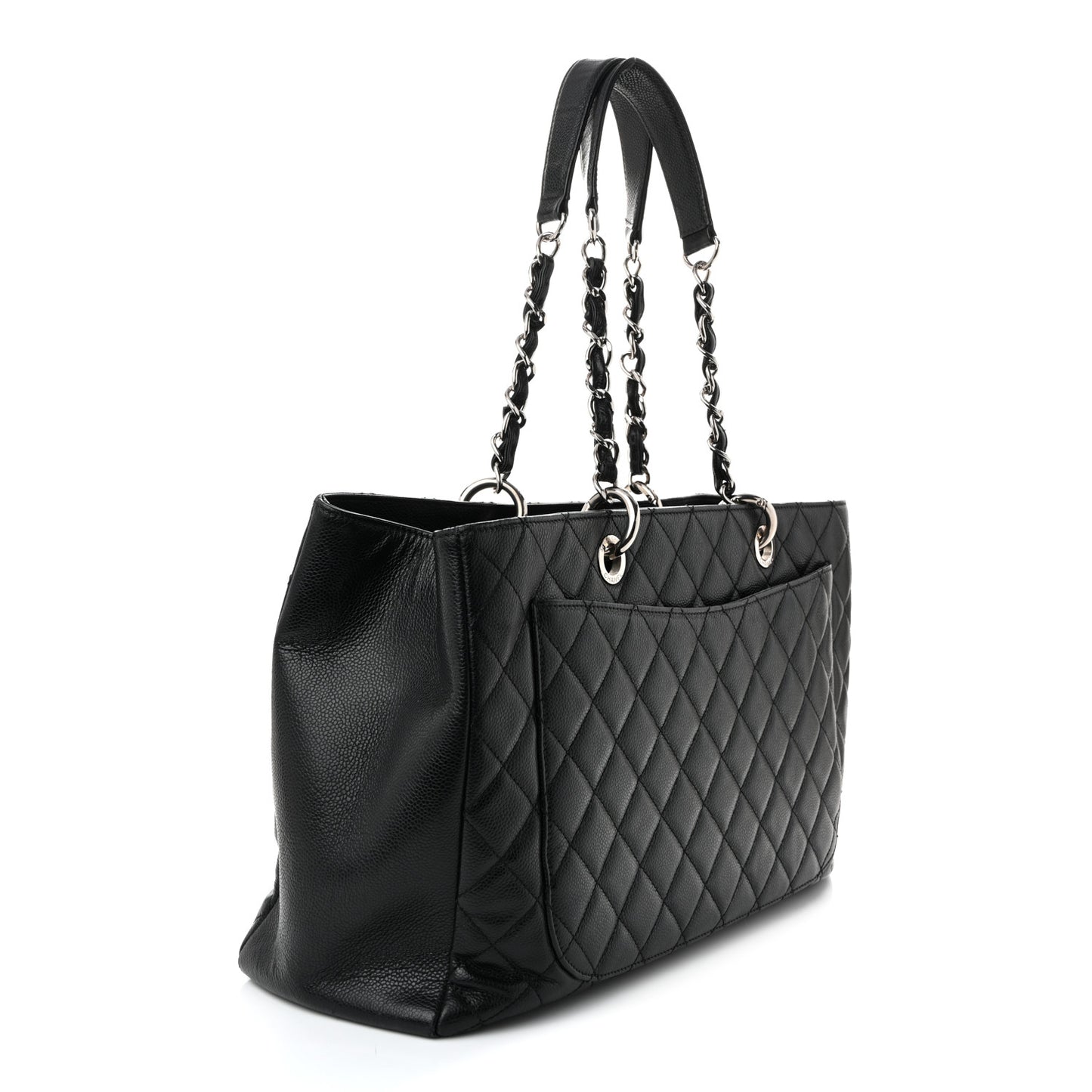 Caviar Quilted XL Grand Shopping Tote GST Black