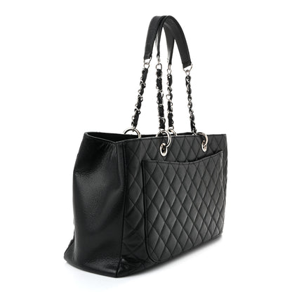 Chanel Caviar Quilted XL Grand Shopping Tote GST Black 3 of 10