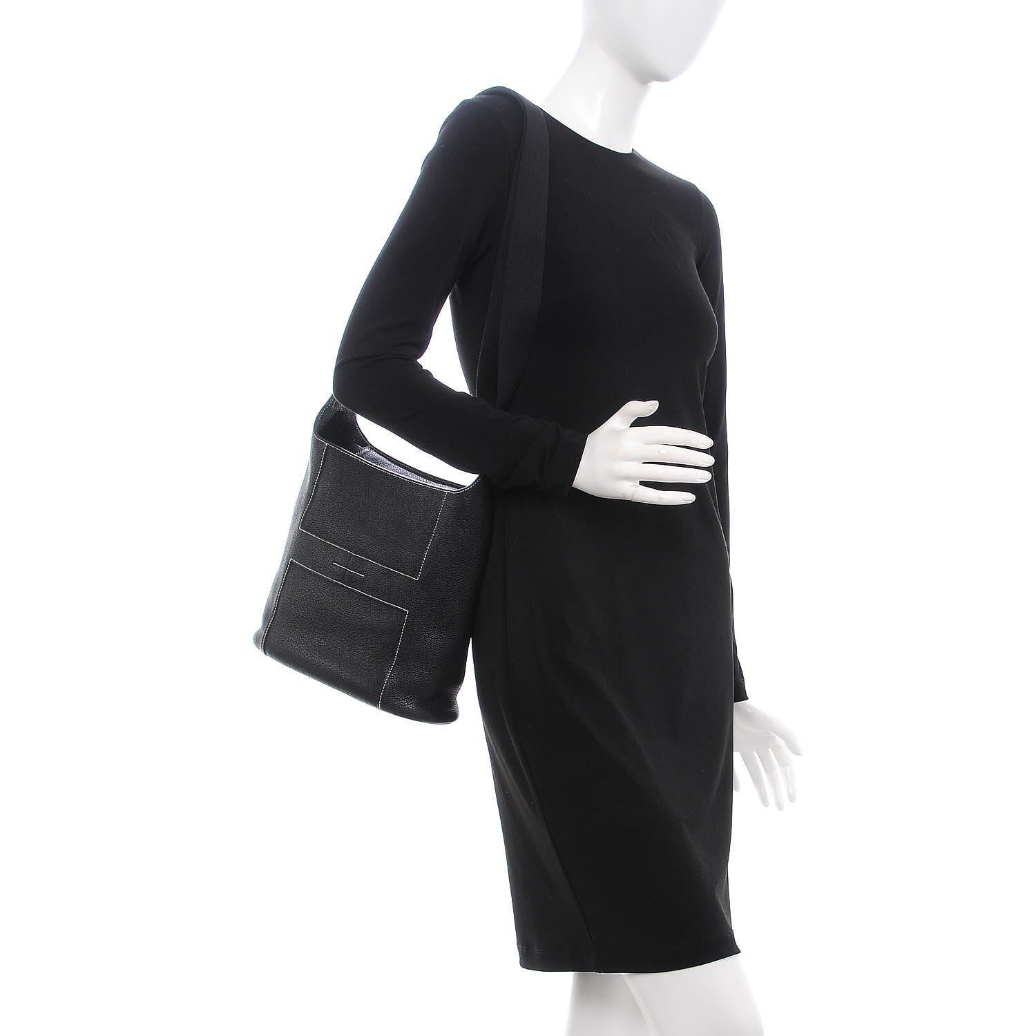 Hermes Taurillon Clemence Sac Good News PM Black 2 of 6