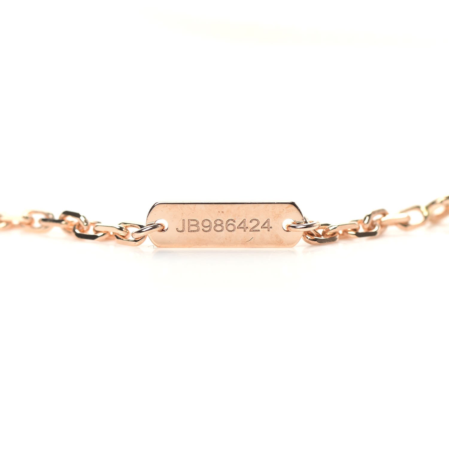 Van Cleef & Arpels 18K Rose Gold Gray Mother of Pearl Magic Alhambra Long Necklace 5 of 6