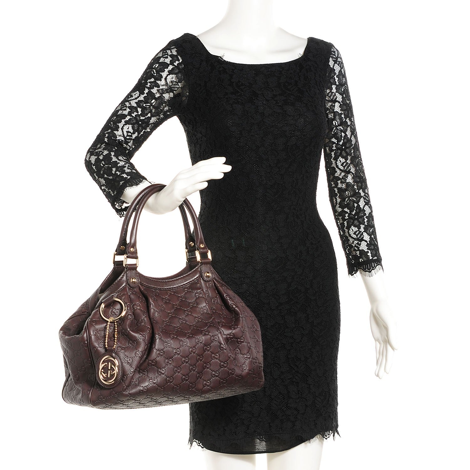 Gucci Guccissima Medium Sukey Tote Chocolate 2 of 7