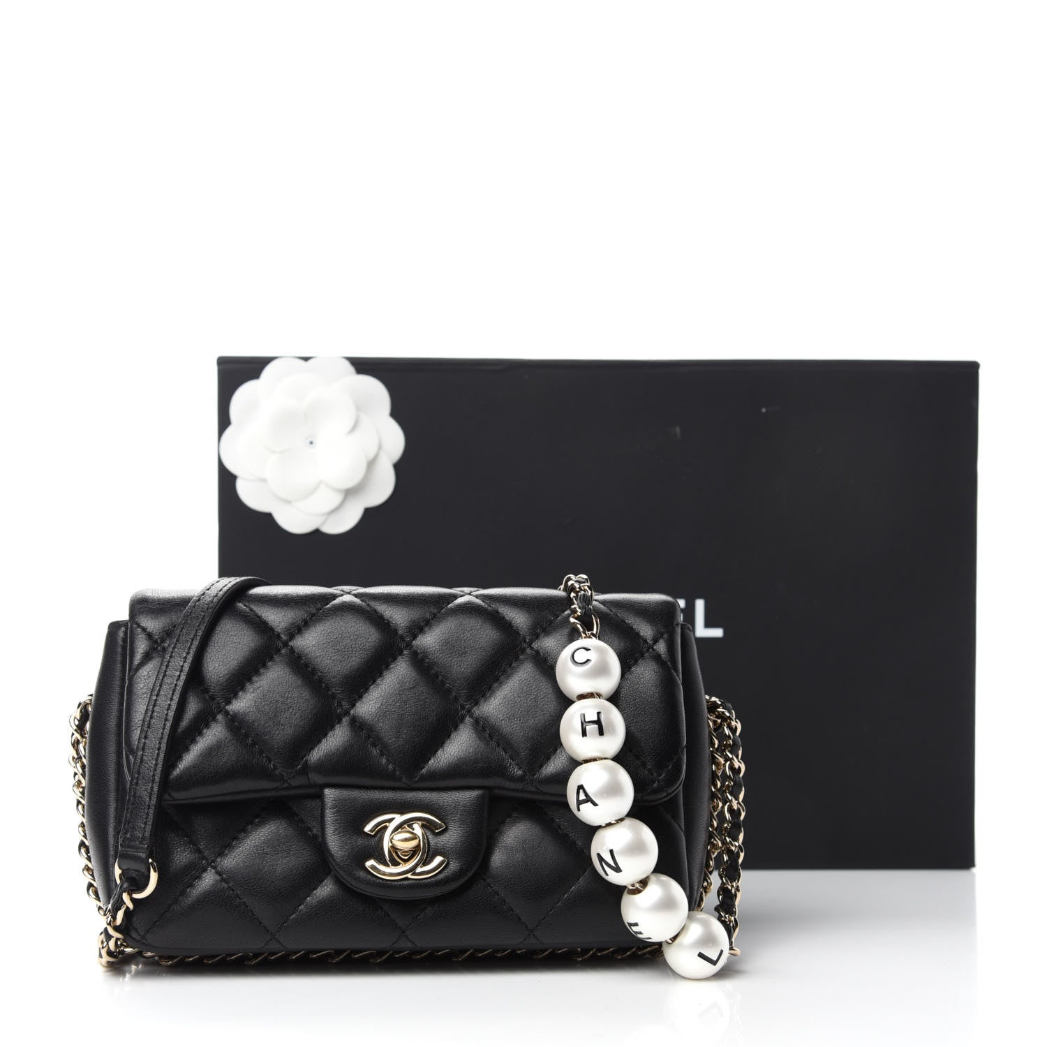 Chanel Lambskin Quilted Mini My Precious Flap Black 12 of 12