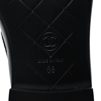Chanel Lambskin Quilted CC Turnlock Loafers 38 Black 6 of 9