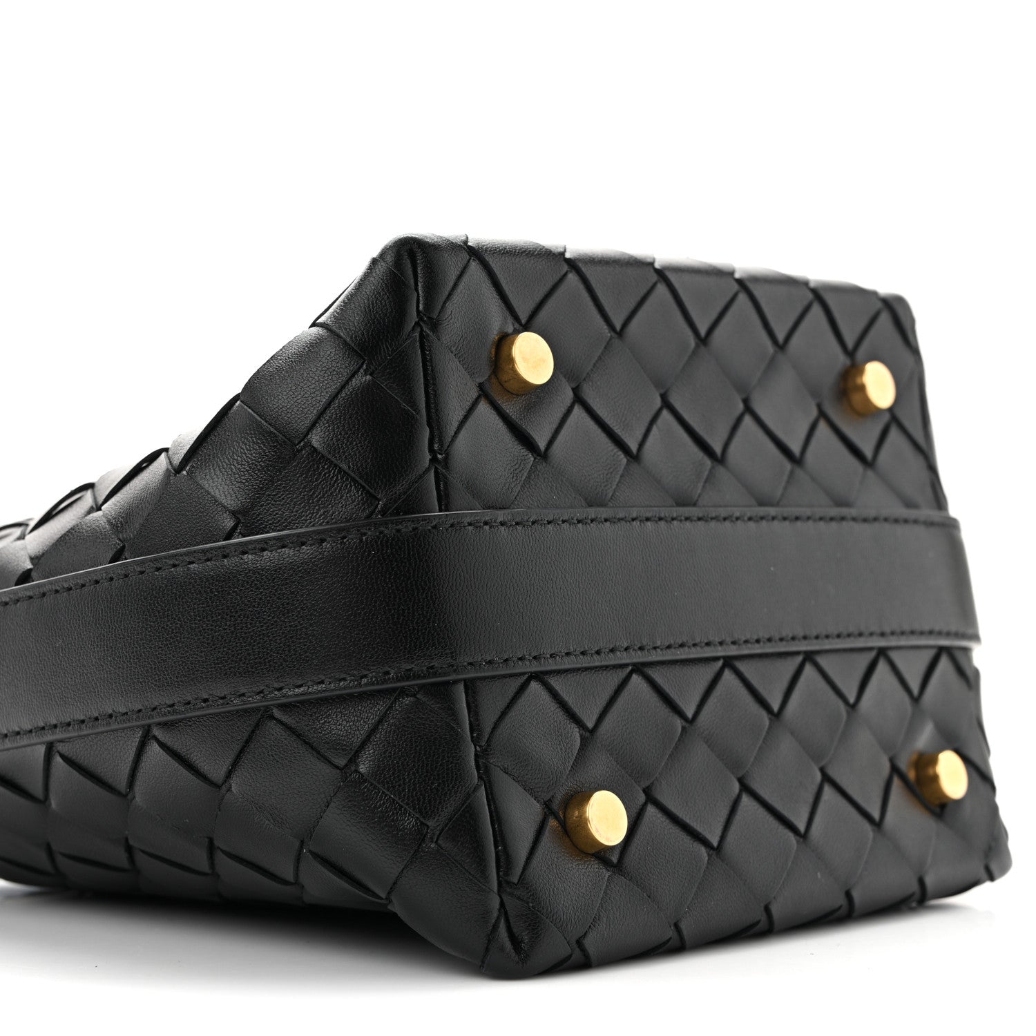 Bottega Veneta Calfskin Nappa Intrecciato Candy Wallace Black 9 of 11