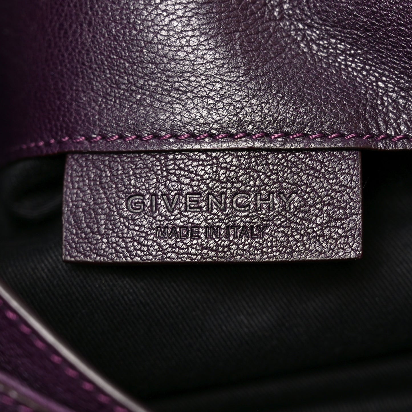 Sugar Goatskin Medium Antigona Envelope Clutch Aubergine