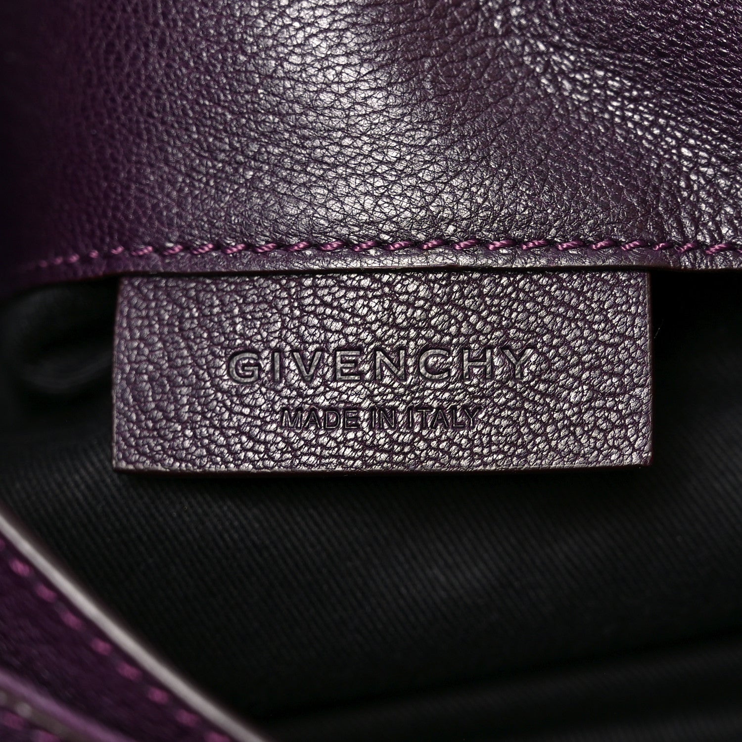 Givenchy Sugar Goatskin Medium Antigona Envelope Clutch Aubergine 6 of 7