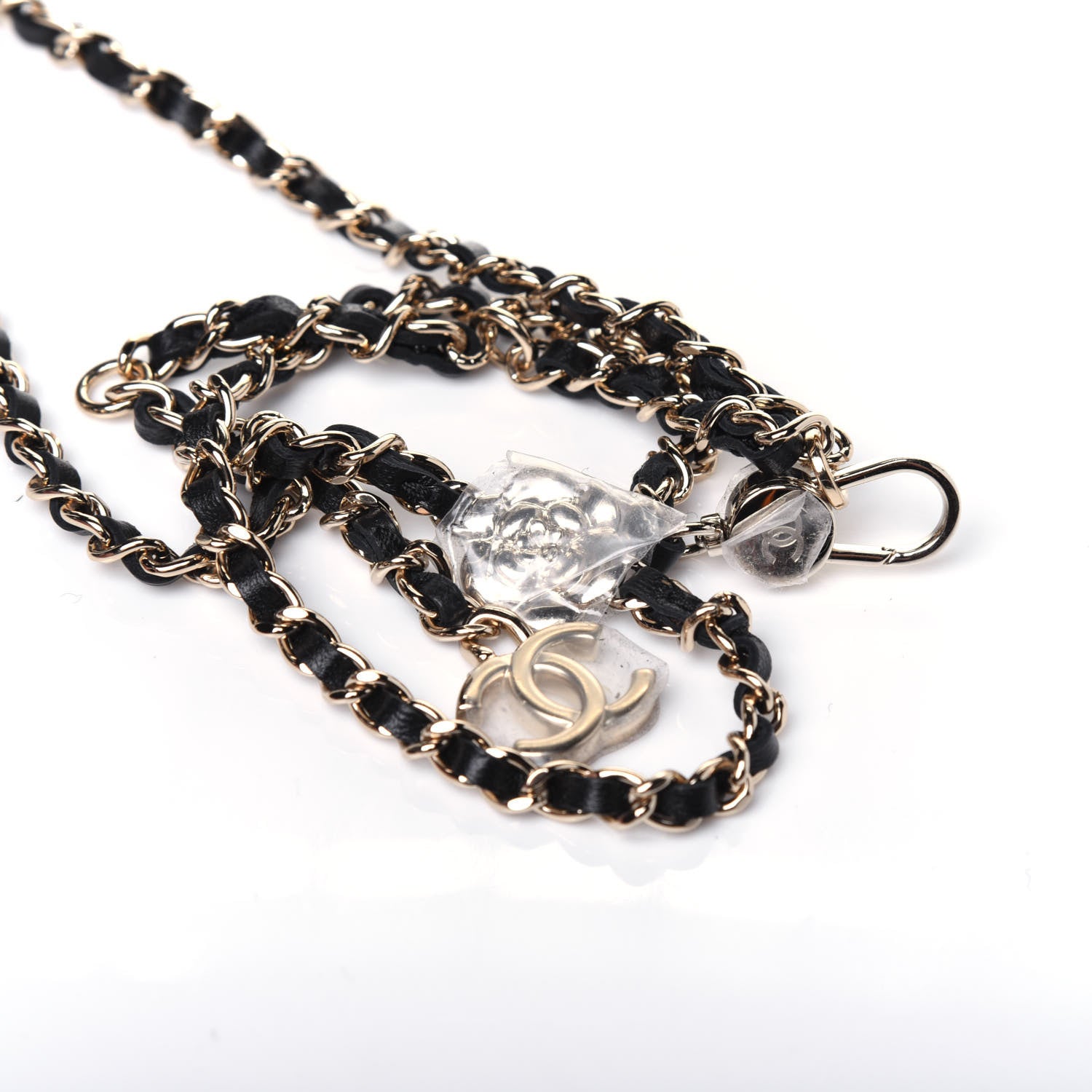 Chanel Lambskin Camellia Embossed Chain Belt Bag Black 12 of 13