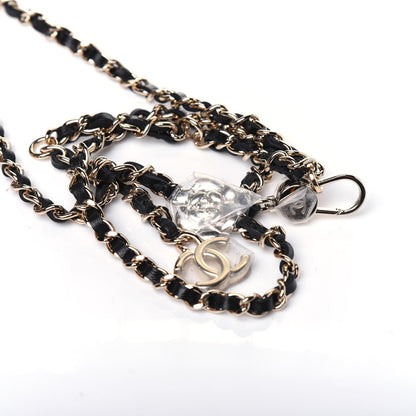 Chanel Lambskin Camellia Embossed Chain Belt Bag Black 12 of 13