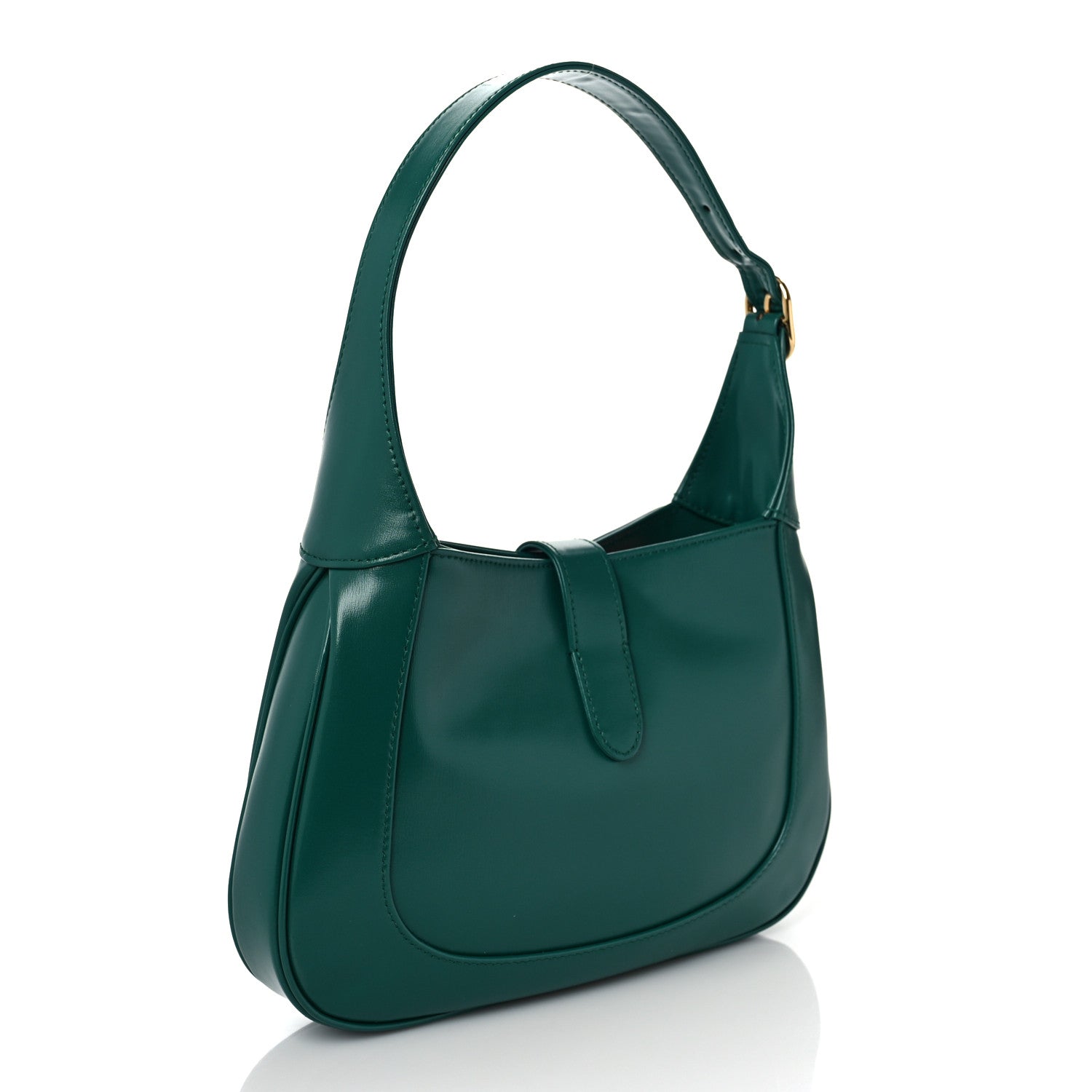 Gucci Boarded Dyana Lux Calfskin Small Jackie 1961 Hobo Emerald 3 of 11