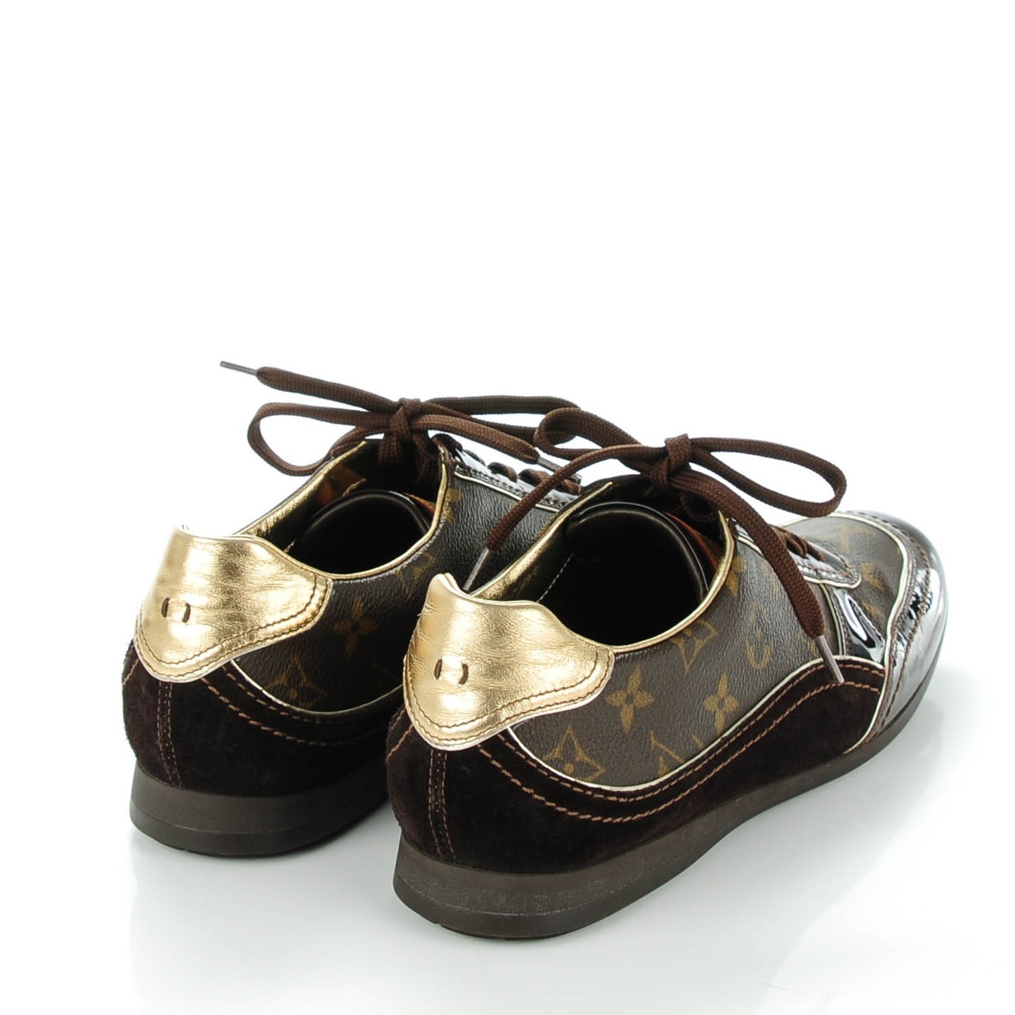 Patent Monogram Globe Trotter Sneakers 39.5